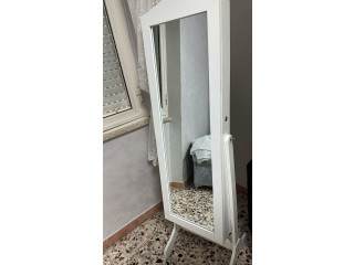 Specchio Portagioie Bianco