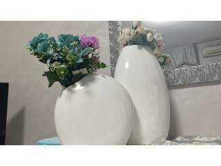 Set 2 vasi con fiori