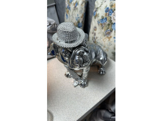 Soprammobile Cane Argento