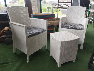 Set tavolino e poltrone da terrazzo