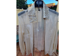 Vestito da cerimonia  della stilista Fabiana Ferri in seta