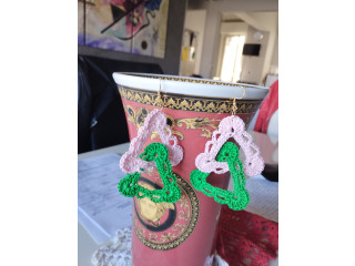 Orecchini all'uncinetto